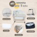 SNOW OWL™ เซ็ทเตียงนอนเด็ก All in One (ขาโยก)สี BEIGE  + เบาะนอนระบายอากาศ Gentle FlowZz ขนาด 50x87  